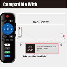 RC280 Smart TV Remote Control Universal Compatible for TCL Roku TV Remote Replacement Control for Replacement TCL S3 S4 S5 65 R6 RC282 RC280 Roku TV Remote Roko Rolu Roky Ruku. Remote Controller