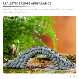 FRCOLOR Bridge Figurine Fairy Garden Bridge Miniature Resin Bridge DIY Accessories for Fish Tank Decoration