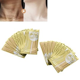 Mascarilla Antiarrugas Para El Cuello, 10 Piezas Mascarilla De Colágeno Para El Cuello Mascarilla Reafirmante Nutritiva Para La Piel Del Cuello Para El Tratamiento De Las