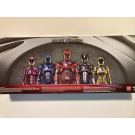 Bandai New POWER RANGERS TEAM with GOLDAR Action Figure Set MORPHIN METALLIC 6-Pack