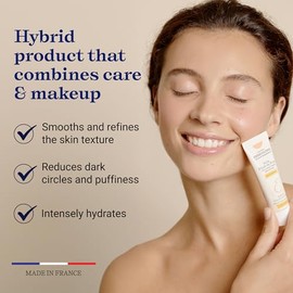 Embryolisse Crema Tez Radiante Hidratante Facial Híbrido Ácido Hialurónico Manteca Karité Cuidado Iluminador Piel Brillante Sombra Melocotón