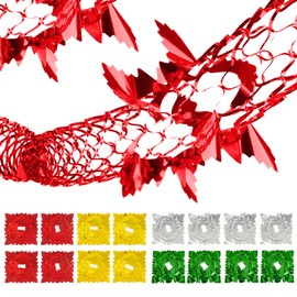 16 Pcs Christmas Hanging Decoration Foil Garland Festive HangingChristmas Decoration Xmas Ceiling Garland Christmas Hanging Decs SwirlChristmas CeilingChristmas Decoration FoilChristmas Decorations