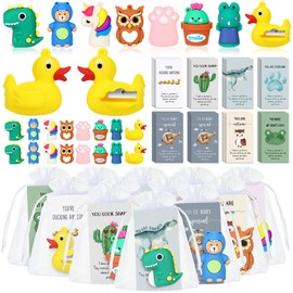 Fulmoon 40 Sets Animal Pencil Sharpeners Employee Appreciation Gifts for Coworkers Inspirational Pun Cards Thank You Gifts Bulk Handheld Fun Pencil Sharpeners Party Favors Office Gifts