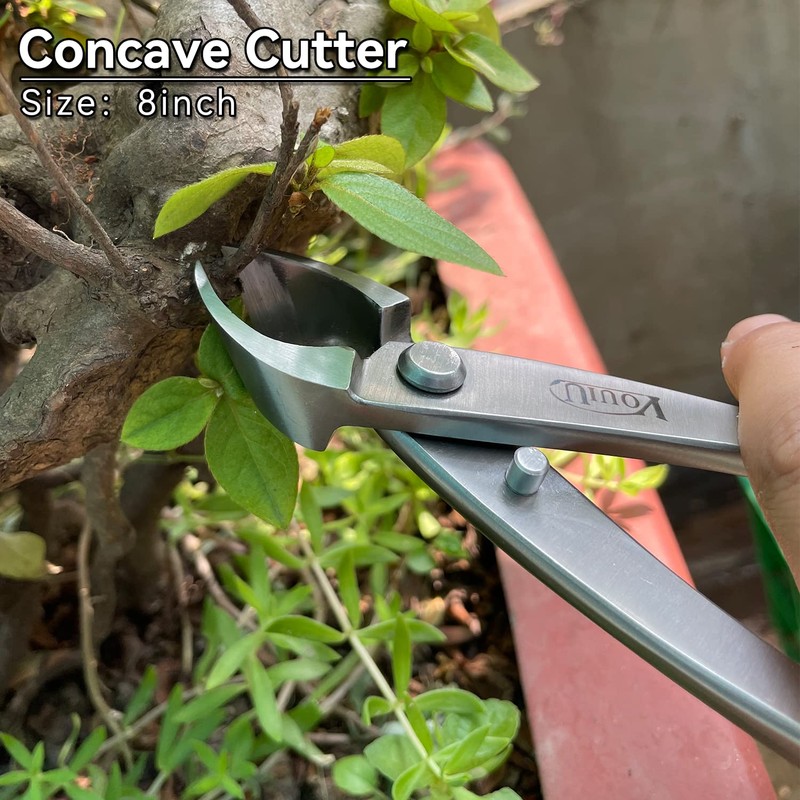 vouiu 6-Piece Bonsai Tool Set,Concave Cutter,Knob Cutter,Jin Pliers,Wire Cutter,Bonsai Scissors,