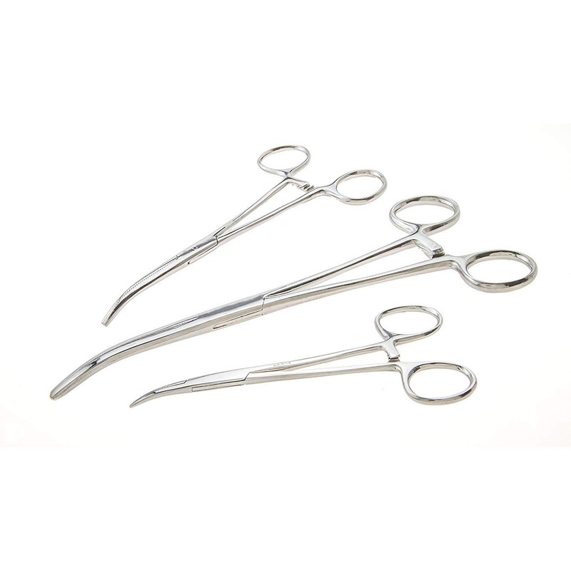 Apical 6-Piece Hemostat Forceps Set - Stainless Steel Straight &