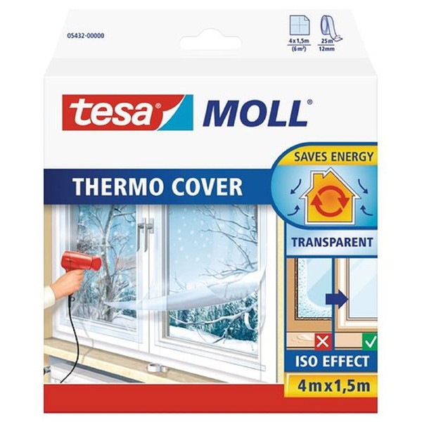tesamoll Thermo Cover Window Insulating Film - Transparent Insulating Foil