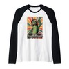 Retro Cucumber DJ Cucumbers Sound Tech Raglan Baseball Tee