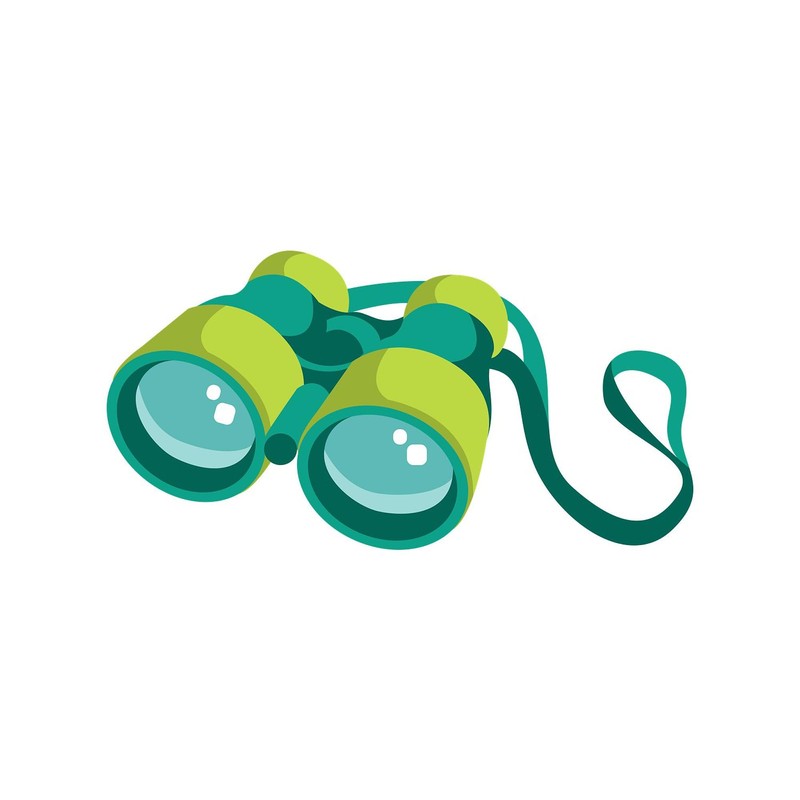 CafePress Binoculars Sticker Oval Car Bumper Sticker