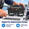 12-Pin Quick-Release Bail Mount for Fishfinder Installation – Adjustable Cradle