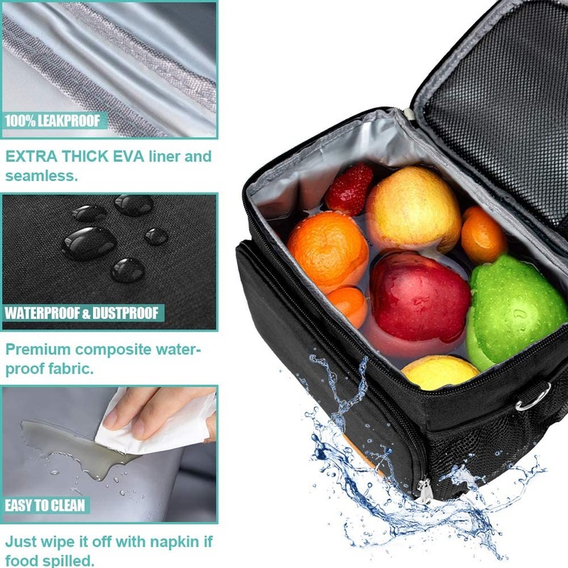 Tiblue Insulated Lunch Bag for Women/Men, Reusable Lunch Box for