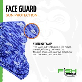 Fish Monkey FM40 Performance Face Guard Bass, Off Shore