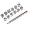 12Pcs Stamping Punch Tool Tang Dynasty Flower Design DIY Vegetable