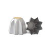 Decora Anodised Aluminium Pandoro Mould, Silver, 16 x 21 x