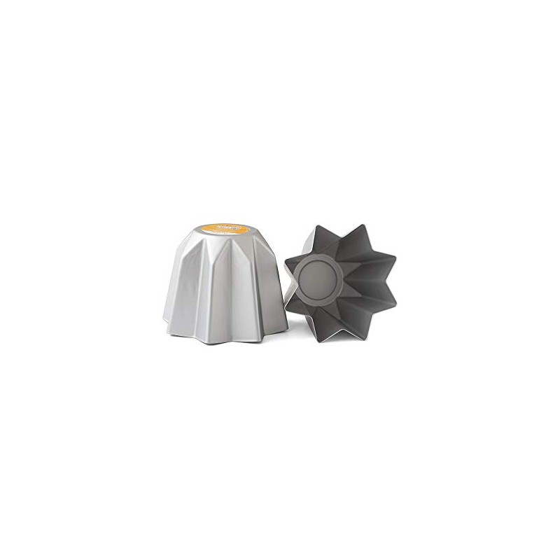Decora Anodised Aluminium Pandoro Mould, Silver, 16 x 21 x