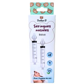 Docteur B 2 x Nose Syringes - Breathing Comfort for Babies and Adults