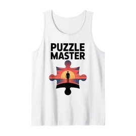 Puzzle Master Cute Puzzle Lover Present Men Women Kids Tank Top