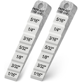 PKPKAUT 2PCS 4" Pipe Spacer Wedge Stepped Guage Fit for Pipe Spacing Welding, Pipe Fitting Tools Fit for Pipe Spacing Welding, Stepped Flange Wedge with Lanyard Hole Pipefitter Tools