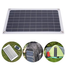 Solar Watt 12 Volt Solar Trickle Charger 20W 12V Solar Panel Car Battery, 20w Solar Panel Charger Monocrystalline Silicon USBDual DC Output for Charging 12V Battery