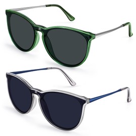 Dollger Women's Oversized Retro Cat - eye Sunglasses UV400 Protection Lightweight Frame Trendy Fashion trendy round classic glasses