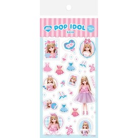 Kogawa Paper Industry Licca-chan Transparent Sticker Sheet oshigoto Licca Idol QS355