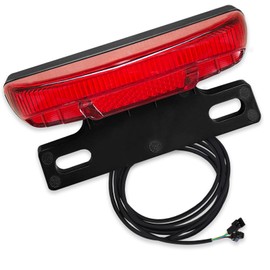 Electric Bicycle Rear Light, 36-60V Tail Brake Light, Ebike Rear Tail Safety Light, Warning Rear Lamp for Electric Bike