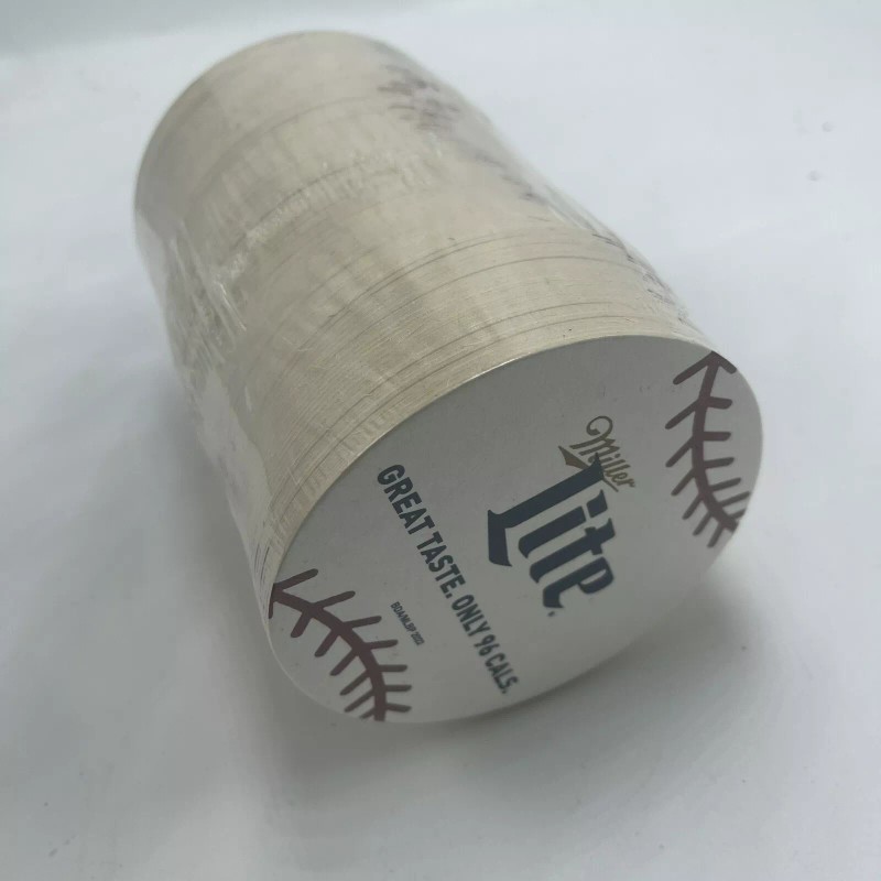 Miller Lite Baseball Round Paper Bar Coasters Pack of 100