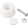 Hikari Rose Rubber Cushion Doorstop, White, 11 x 22 mm