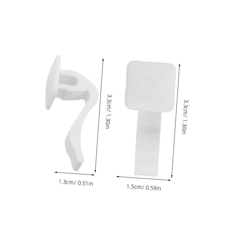 Ciieeo 10Pcs Radiator Cover Support Clip Kit Hose Mounting Clamps