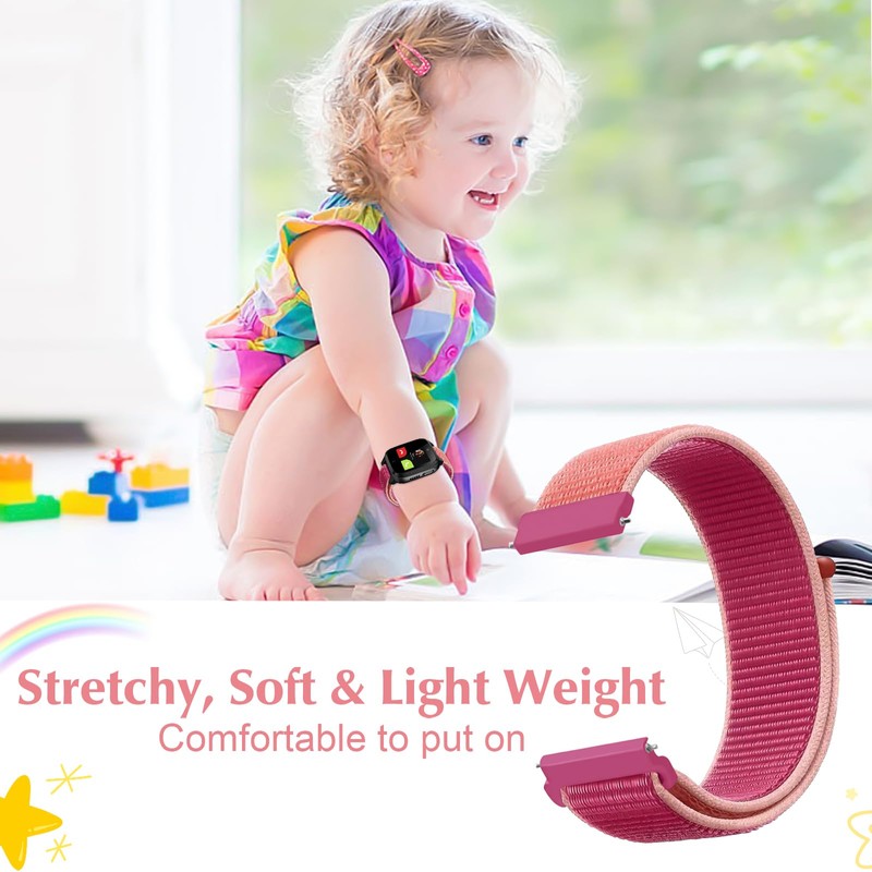 Snyeest Pack of 2 Nylon Wristbands Compatible with Xplora X5