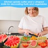 Kitchen Spiral and V-Shaped Tools, Carving and Spiralizer for Vegetables