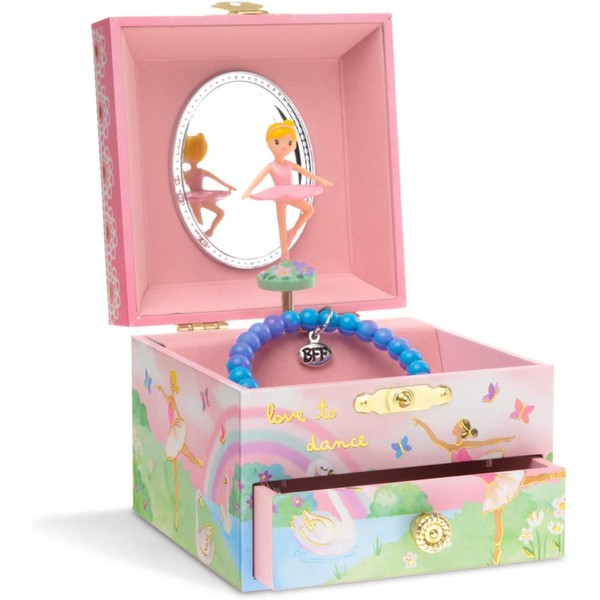 Jewelkeeper Square Music Box, Various Models To Choose From, pink