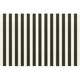 RSH DECOR: 3-Piece Wicker Tufted Cushion Set | 41” x 19" & 19" x 19" | All-Weather Spun Fabric | Water Resistant | Outdoor Loveseat & U-Shape Cushions for Patio Furniture | Black & White Stripe