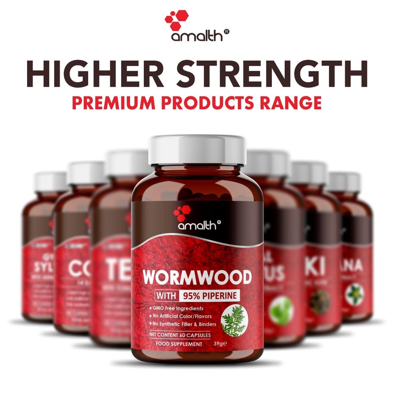 Wormwood 205mg Extract Powder 60 Capsule Vegan Safe, Non-GMO Made