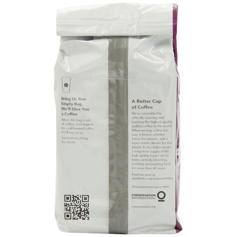 Starbucks Dark Espresso Roast Ground Coffee, 12-Ounce Bags (Pack of