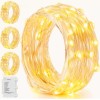 koopower 4 Pack 50 LEDs Outdoor String Lights, Auto On/Off