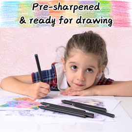 nutty toys Jumbo Rainbow Pencils - 8 Pre-sharpened Multicolored Pencils, Top Boy & Girl Stocking Stuffers, Goodie Bag Party Favors & Colored Crayon Gift Idea 2024, Cool Art Supplies for Kids & Adults