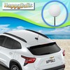 HappyBalls Plain White Car Antenna Topper Auto Accessory - Fits