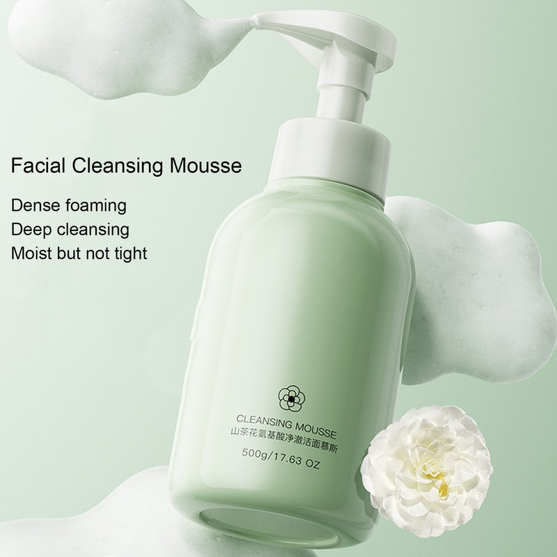 Camellia Facial Cleansing Mousse Deep Cleanse Moisturizing Fine Foaming Face