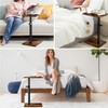 YUHFERA Sofa Armrest Tray Table for Couch - 360° Swivel