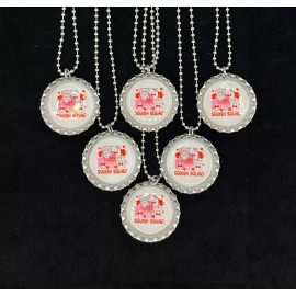 Practically Perfect Party Favors Squishmallows Valentine / 6 Squish Squad necklaces / Valentine exchange / favor