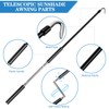 Cabilock Exterior Roller Shade Metal Crank Wand Pole with Hook,