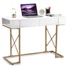 FIORIOM Computer Desk, 42 Inch, White