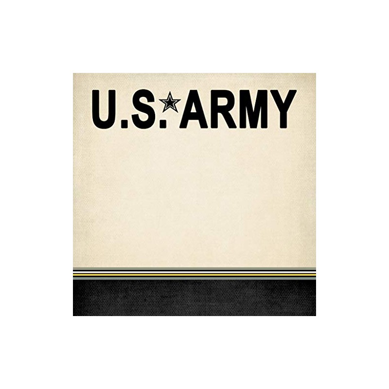 Scrapbook Customs 39415 Army Border Stripe 12 Inch x 12