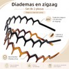 Diademas Zigzag 2 Piezas, Onduladas Antideslizantes Unisex