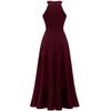 Dressystar Womens Halter Split Hem Party Dress Elegant Long Formal