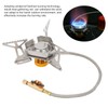 Camping Gas Stove Stainless Steel Strong Durable Windproof Electronic Ignition