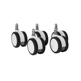 Topstar Office Chair Castors Hard Floor Castors Set of 5 White