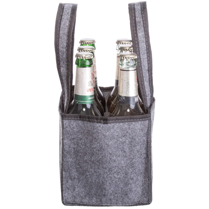 Brandsseller Men's Handbag Bottle Carrier Shopping Bag Storage Bag Felt