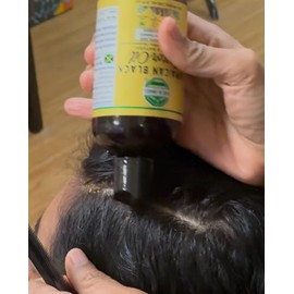 Aceite de ricino negro jamaicano para el crecimiento del cabello y adelgazamiento del cabello, aceite para el cuero cabelludo hecho a prueba de calor 