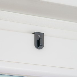 Window Hooks for Hanging, Pack of 24, in Black, Decorative Hooks for 12 - 17 mm Wing Thickness, Door Hooks without Gluing and Drilling, Window Clip for Fairy Lights, Decorative Pendants, Door Wreath,